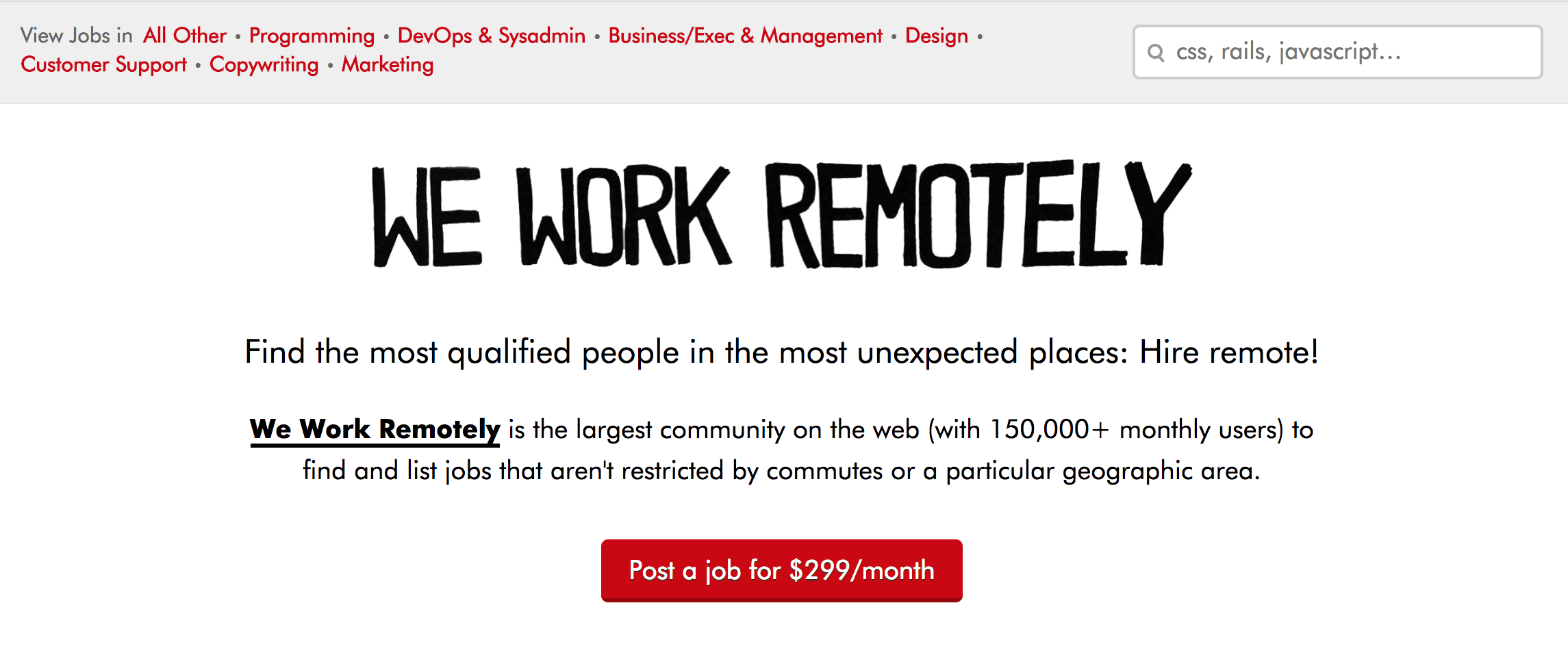 how to find remote work, remote work job board, freelancing job board, we work remotely