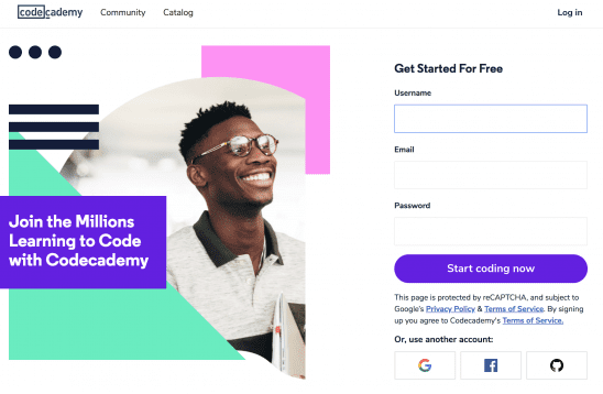 Learn to code for free with Codecademy