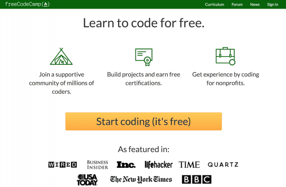 Learn to code for free with Free Code Camp!