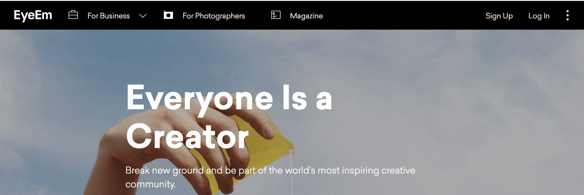 Sell your photography with Eye em