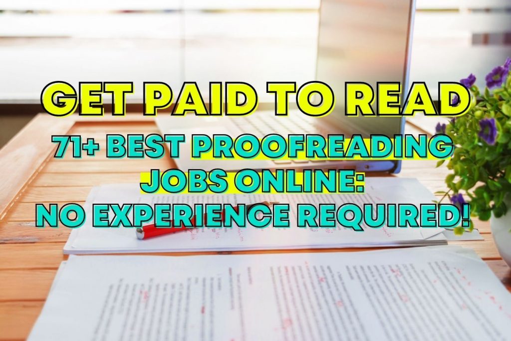 proofreading jobs no experience required